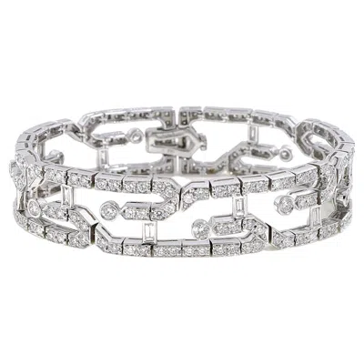 Pre-owned Valentin Magro Deco Diamond 18k White Gold Bracelet