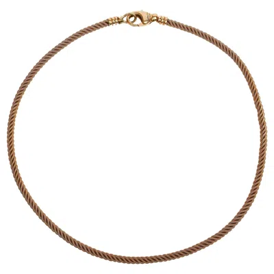 Pre-owned Valentin Magro Gold Rope Necklace In Multi