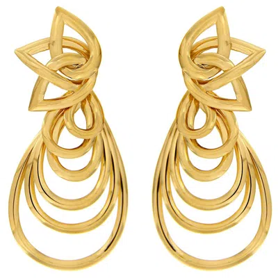 Pre-owned Valentin Magro Pear Shaped Dangle Earrings In Multi