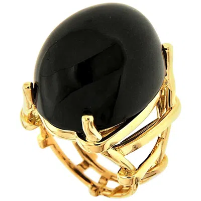 Pre-owned Valentin Magro Trellis Black Jade 18k Yellow Gold Ring