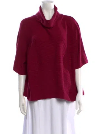 Pre-owned Valentina Kova Cashmere Cowl Neck Sweater In Red