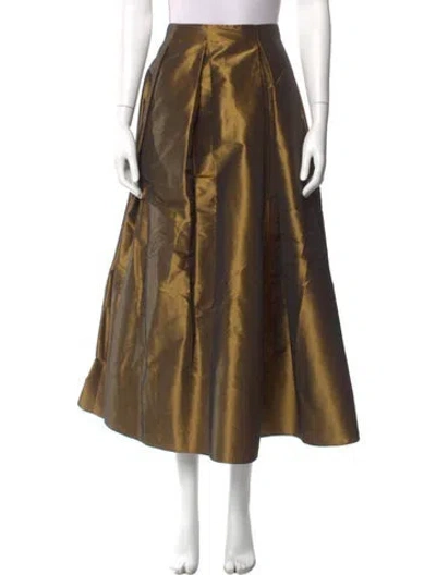 Pre-owned Valentina Kova Midi Length Skirt In Brown