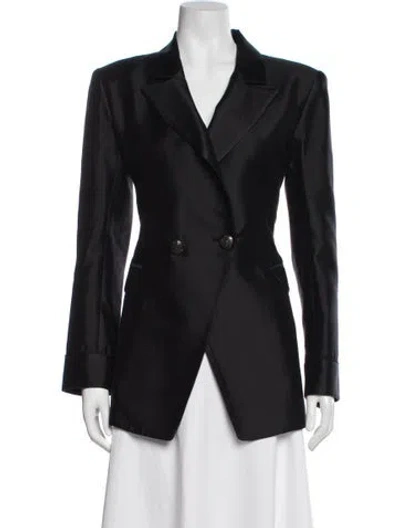 Pre-owned Valentina Kova Silk Blazer In Black