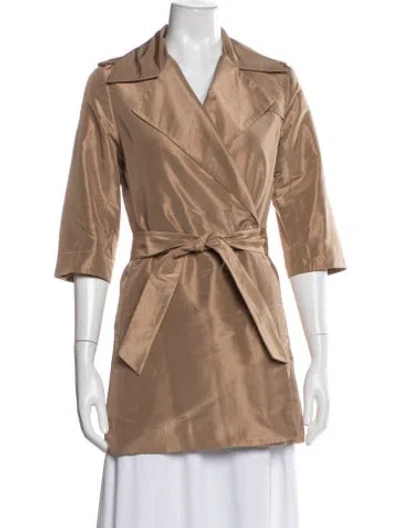 Pre-owned Valentina Kova Trench Coat In Brown