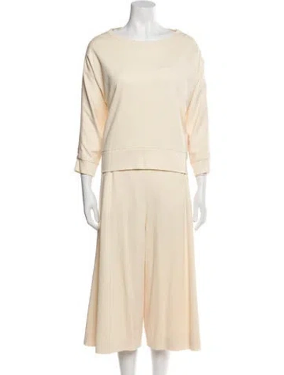 Pre-owned Valentina Kova Wool Skirt Set In Neutral