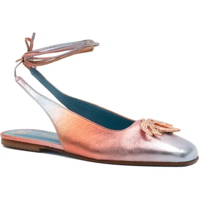 Valentina Rangoni Belinda Palm Tree Appliqué Flat