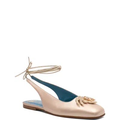 Valentina Rangoni Belinda Palm Tree Appliqué Flat