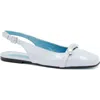 Valentina Rangoni Brina Slingback Flats For Women In White