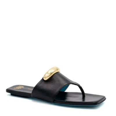 Valentina Rangoni Circe Black Thong Sandal