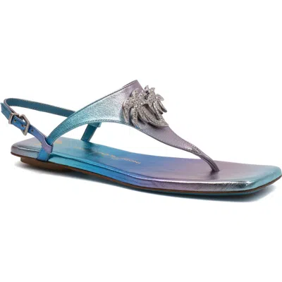 Valentina Rangoni Cleopatra Slingback Sandal In Blue