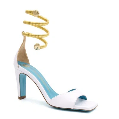 Valentina Rangoni Lucilla Pearlized Ankle Ornament Sandal For Elegant Occasions