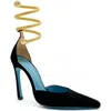 Valentina Rangoni Regale Ankle Ornament Pump In Black