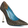 Valentina Rangoni Sensuale Pointed Toe Pump In Gold