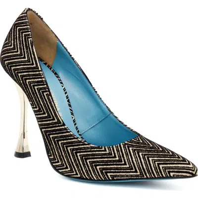 Valentina Rangoni Sensuale Pointed Toe Pump In Gold