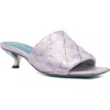 Valentina Rangoni Vicky Kitten Heel Slide Sandal In Multi