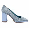 Valentina Rangoni Women's Blue Larice Pump Sky Glitter/aris In Blue