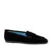 Valentina Rangoni Women's Bubble Penney Loafer - Black Cashmere Suede In Black
