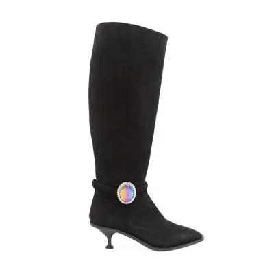 Valentina Rangoni Women's Diana Tall Boot Black Cashmere