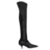 Valentina Rangoni Women's Dolores Tall Boot Black Harley Stretch In Black