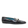 Valentina Rangoni Women's Grecale Ornamented Flat - Black Vernice In Black