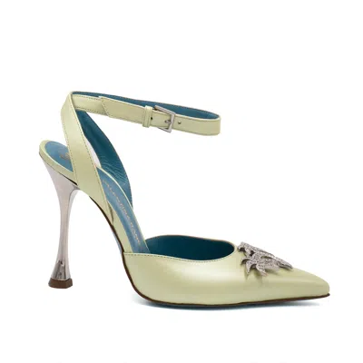 Valentina Rangoni Women's Green Sirena Ankle Pum Esme Pearl Lam