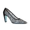 Valentina Rangoni Folgorata Mesh Pump In Black