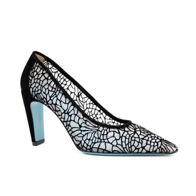 VALENTINA RANGONI WOMEN'S NEUTRALS FOLGORATA MESH PUMP - BEIGEBLACK