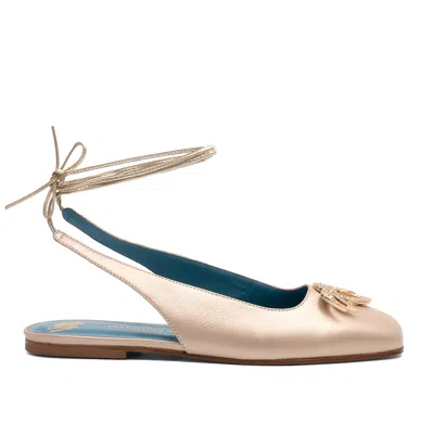 Valentina Rangoni Women's Neutrals / Gold Belinda  Golda Pearl Lamb