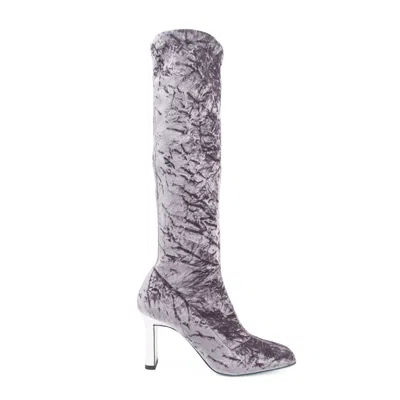 Valentina Rangoni Women's Neutrals / Grey / White Leonida Tall Bt Grey Vis/moon Eto In Grey/white