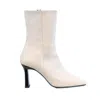 Valentina Rangoni Women's Neutrals / White Lettera In Foam Damascato Black Vernice Heel In White