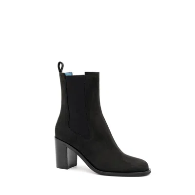 Valentina Rangoni Women's Petalo Double Gored Bootie - Black Nabuk