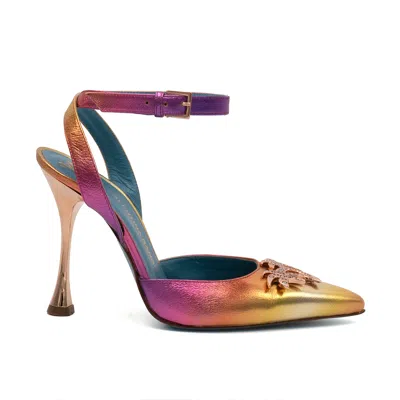 Valentina Rangoni Women's Pink / Purple Sirena Ankle Pum Sunset Degrade In Pink/purple