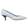 Valentina Rangoni Women's White Divina Pump Ice Parmasoft In White