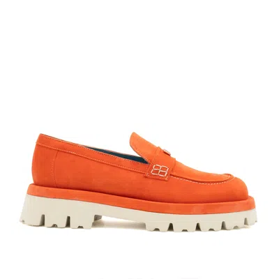 Valentina Rangoni Women's Yellow / Orange Francesca Loafer Apricot Cashmere In Yellow/orange