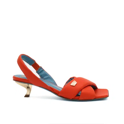 Valentina Rangoni Women's Yellow / Orange Valery Back Stp Orange Parm In Yellow/orange