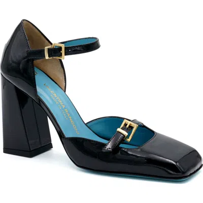 Valentina Rangoni Zete Mary Jane Pump In Black Vernice
