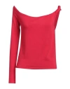 VALENTINE WITMEUR LAB VALENTINE WITMEUR LAB WOMAN SWEATER RED SIZE 2 VISCOSE, ACRYLIC, ELASTANE