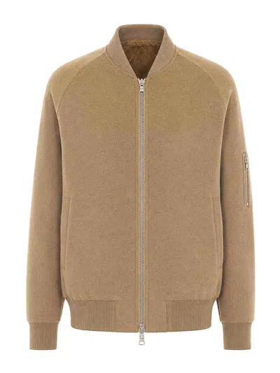 Valentini 1972 Chaqueta Bomber - Beis In Brown