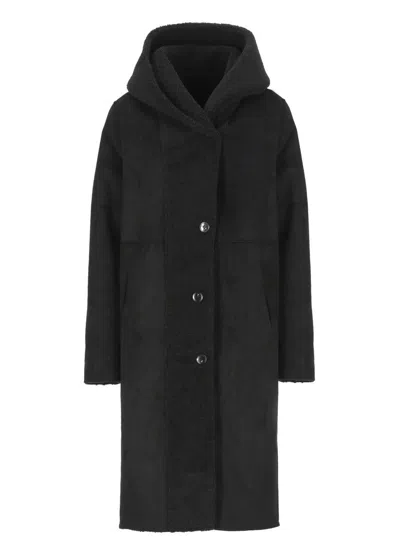 Valentini 1972 Eco Montone Coat In Black