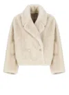 Valentini 1972 Synth Fur Coat In Beige