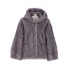 Valentini 1972 Short Ecofur Parka With Fixed Hood In Multi