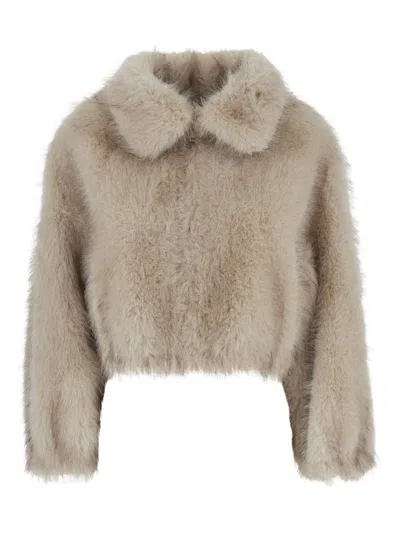 VALENTINI 1972 COLLARED FAUX-FUR JACKET