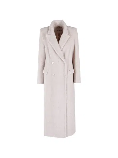 Valentini 1972 Double-breasted Coat In Neutral