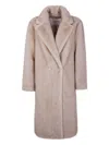 Valentini 1972 Double-breasted Faux-fur Coat In Multi