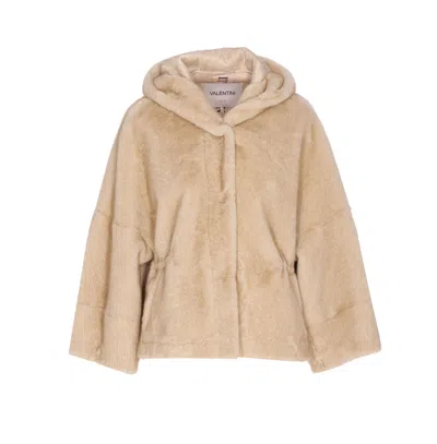 Valentini 1972 Eco Fur Mink Coat In Brown
