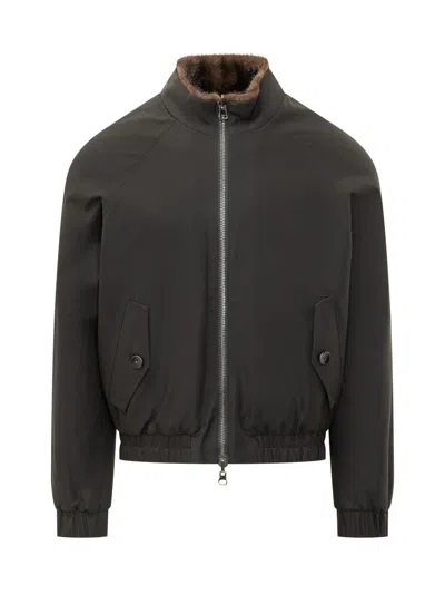 Valentini 1972 Eco Fur Parka Jacket In Army Green