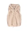 Valentini 1972 Hooded Drawstring Gilet In Neutral