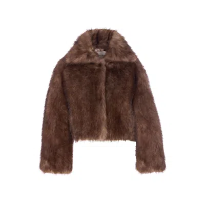 Valentini 1972 Eco Zibellino Jacket In Brown