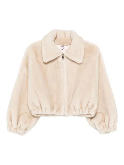 Valentini 1972 Eco Mink Bomber Jacket In Multi
