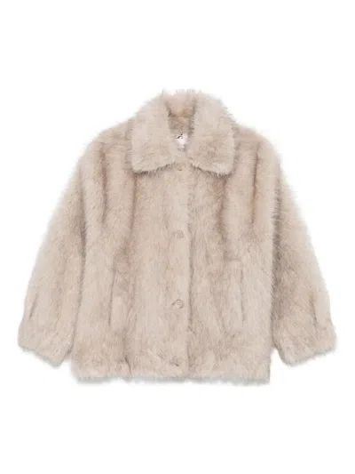 Valentini 1972 Eco Sable Jacket In Neutral